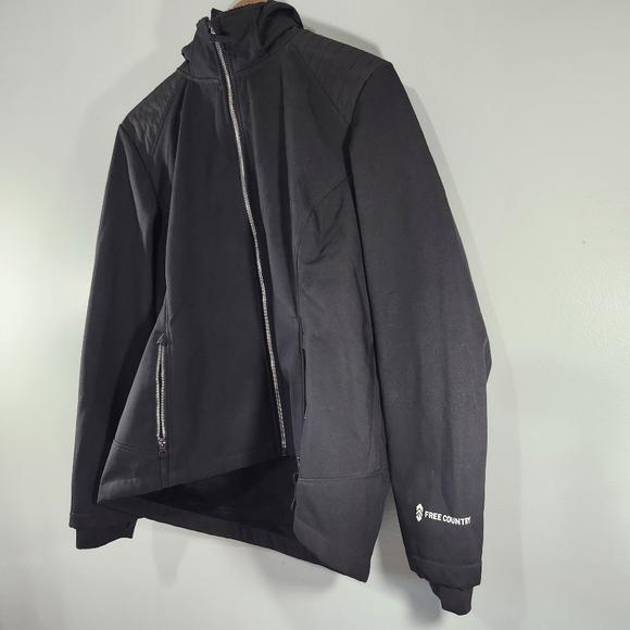 Free country size XL rain jacket soft shell faux fur lining full zip - Picture 3 of 10